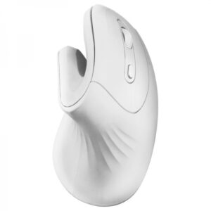 mars gaming mmw ergopro raton inalambrico vertical sensor optico 3200 dpi switches huano conectividad 2.4ghz color blanco