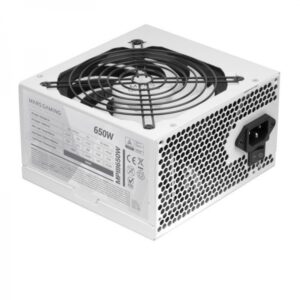 mars gaming mpiii650 fuente de alimentacion tecnologia ai rpm silenciosa 99% eficiencia digital apfc cables planos extra largos certificacion tÜv rheinland color blanco