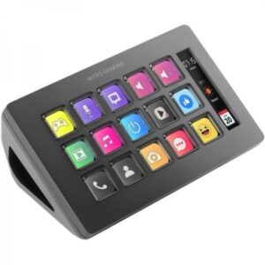 mars gaming msd one dispositivo de control para retransmisiones/streaming, trabajo, gaming diseño slim compacto pantalla lcd ampliada software personalizable compatible con windows y mac color negro