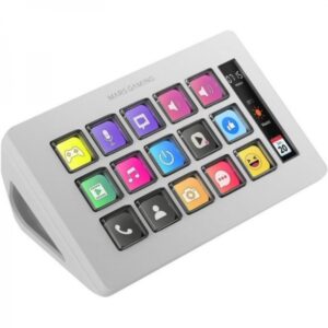 mars gaming msd one dispositivo compacto pantalla lcd ampliada software personalizable compatible con windows y mac ideal para streaming y gaming color blanco