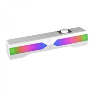 mars gaming msduo rgb mesh sistema de sonido iluminacion rgb versatilidad 2 en 1 bluetooth 5.0 potencia 15w sonido dsp y drivers reflex color blanco