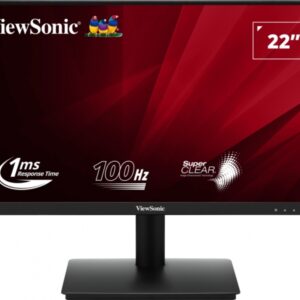 viewsonic monitor 21,5" va220 h led fullhd 100hz respuesta 1ms angulo de vision 178º 16:9 mva panel vga hdmi vesa 75x75 color negro