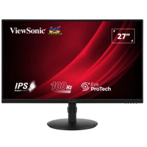viewsonic monitor 27" vg2708a led ips fullhd 16:9 vga hdmi displayport usb altavoces ajustable en altura color negro