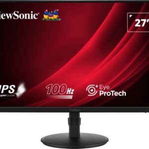 viewsonic monitor 27" vg2708a mhd led ips fullhd 16:9 vga hdmi displayport altavoces ajustable en altura color negro