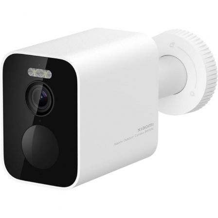 xiaomi outdoor camera bw500 camara vigilancia para exterior 2k campo de vision de 136º deteccion de movimiento humano vision nocturna a color proteccion ip67 bateria de 10000 mah hasta 180 dias de duracion color blanco
