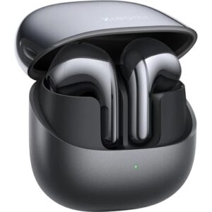 xiaomi buds 5 auriculares bluetooth 5.4 tws microfono integrado autonomia hasta 6h cancelacion activa de ruido control tactil color negro cromado
