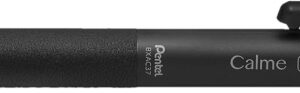 pentel calme boligrafo retractil de 3 colores 0.7mm cuerpo color negro colores tinta azul, rojo y negro