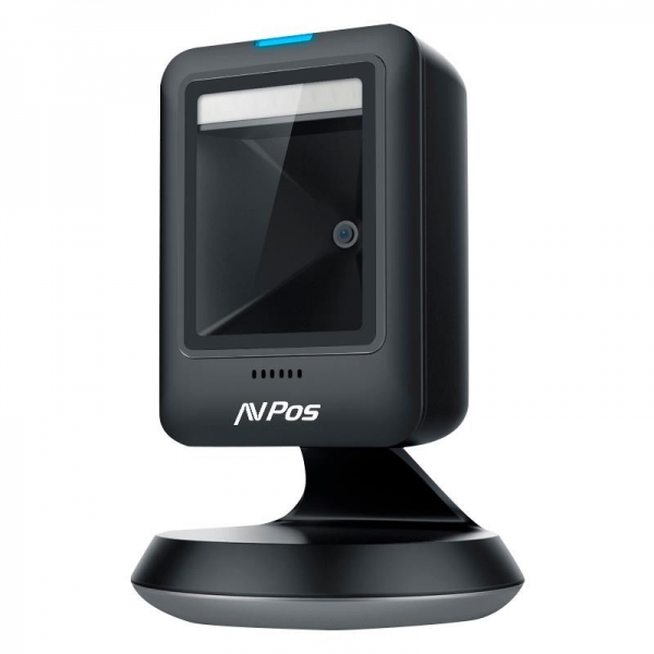 avpos avp 630 2d lector de codigos de sobremesa escaneo automatico lectura de codigos 1d, 2d y qr usb color negro