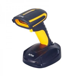 avpos avp bt31 2d lector de codigos bt31 rugerizado escanea 1d, 2d wf 2.4g y bt 2000mah 20/50m distancia color negro/amarillo
