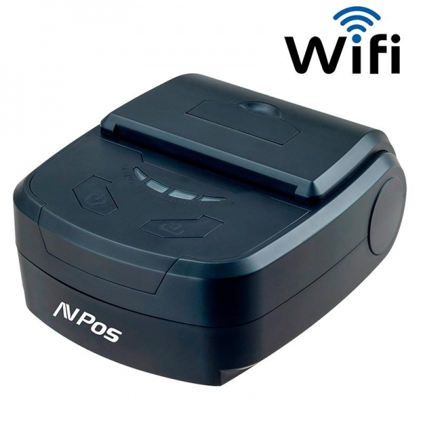 avpos avp mp800r wf impresora termica tickets portatil rugerizada 80mm velocidad 70 mm/s funda protectora wifi y usb color negro