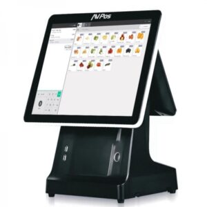 avpos tpv k6000 15 tactil impresora integrada 2º pantalla 9,7 i5 8gb memoria ssd 128gb vga y hdmi color negro