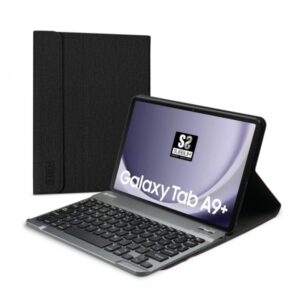 subblim keytab pro bt funda exclusiva + teclado para tablet samsung galaxy tab a9+ 11″ teclado compacto bluetooth cierre magnetico conecta hasta 3 dispositivos color negro