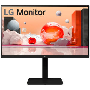 lg monitor led 27" ips fullhd 1080p 100hz respuesta 5ms ajustable en altura, giratorio e inclinable altavoces 2w hdmi, usb, displayport, vga