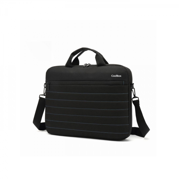coolbox bag15 1n maletin para portatil 15.6" acolchado interior 2 compartimentos y bolsillo exterior color negro
