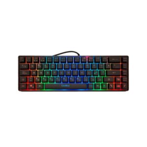 coolbox tm065 teclado gaming mecanico compacto iluminacion rgb 19 teclas anti ghosting color negro