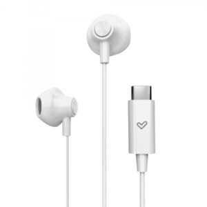 energy sistem easypods auriculares sonido hd conexion tipo c microfono integrado control de reproduccion ligeros y comodos packaging reciclado color blanco