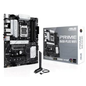 asus prime b650 plus wifi placa base amd5 4x ddr5 wifi, bluetooth, hdmi, m.2, pcie 4.0, 4x sata iii, usb 2.0, 3.2, rj 45, displayport, factor atx