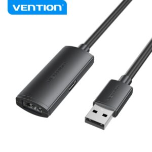 vention cable de extension activo usb 2.0 transferencia de datos 480 mbps conexion estable construccion duradera color negro