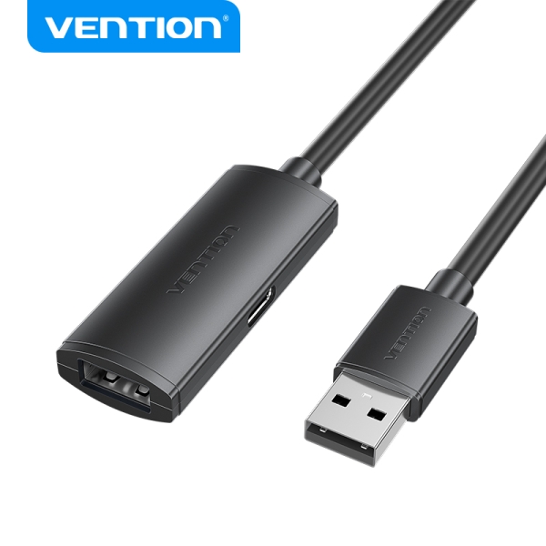 vention cable de extension activo usb 2.0 transferencia 480 mbps conexion estable color negro