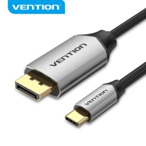 vention adaptador usb c a displayport conexion estable y rapida color negro