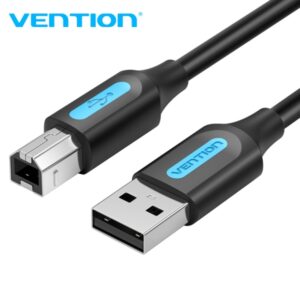 vention cable usb 2.0 cobre ofc estañado alta pureza corriente 2a conectores tipo b y tipo a color negro