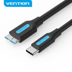 vention cable usb 3.0 c micro b transmision 5gbps conductor cobre estaño carcasa pvc color negro