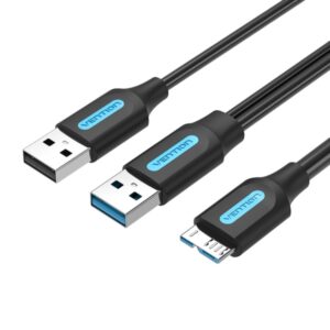 vention cable usb 3.0 a micro b alta velocidad 5gbps conductor de cobre esmaltado fuente de alimentacion 3a color negro