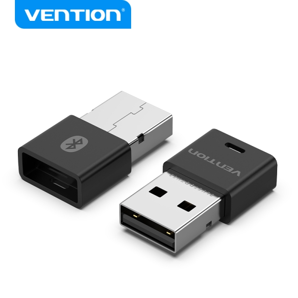 vention nahb0 adaptador usb bluetooth 5.3 audio 24 bits/192 khz emparejamiento 5 dispositivos alcance 20m color negro
