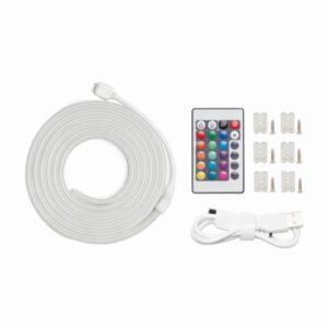 vention tira de luces led de neon control remoto usb 5v 2m flexible y duradera resistente al agua ip65 color varios
