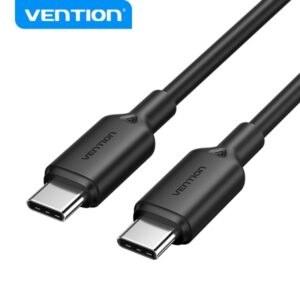 vention cable usb conector niquelado potencia 60w corriente max. 3a color negro