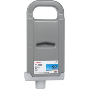 canon pfi 701c cyan cartucho de tinta original 0901b001