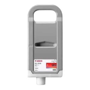 canon pfi 701r rojo cartucho de tinta original 0906b001