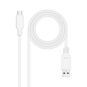 nanocable cable 2.0 3a usb c macho a usb a macho longitud 0.50m color blanco