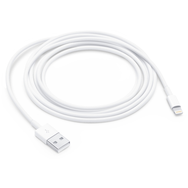 apple cable lightning a usb a longitud 2m color blanco