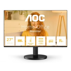 aoc b3 monitor 27" led ips fullhd 1080p 100hz respuesta 1ms angulo de vision 178° altavoces incorporados usb c, hdmi, audio montaje vesa 100x100