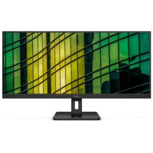 aoc monitor 34" led va ultrawide qhd 100hz respuesta 4ms angulo de vision 178° hdmi, displayports, audio montaje vesa 100x100