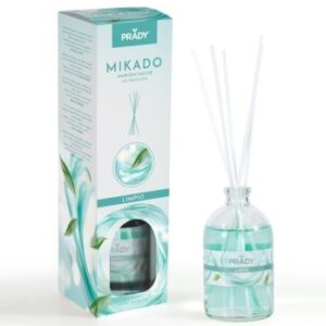 prady ambientador mikado limpio frasco de cristal 100ml y varitas difusoras