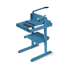 dahle 842 guillotina para gruesos de palanca con capacidad hasta 300 hojas cuchilla superior acero de solingen mesa metalica regleta de corte cambiable