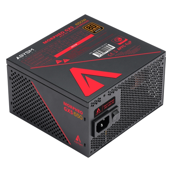 abysm morpheo gx5 650w fuente de alimentacion 80 plus bronze 650w atx 3.1 ventilador 120mm