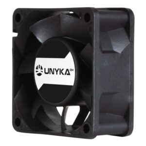 unykach server ventilador 60mm de doble bola velocidad max. 3000rpm conector de 4 pines con control de temperatura color negro