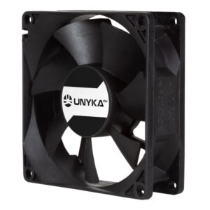 unykach server ventilador 80mm de doble bola velocidad max. 2000rpm conector de 4 pines con control de temperatura color negro