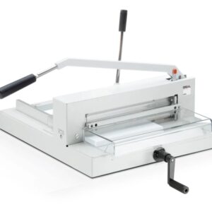dhp ideal 4305 guillotina para gruesos de palanca con capacidad hasta 500 hojas (70 g/m²) hoja de acero aleman palanca con sistema de proteccion sistema de seguridad scs