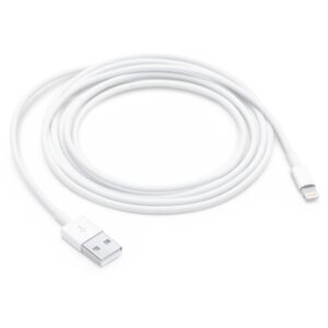 apple cable lightning a usb a longitud 0.50m color blanco