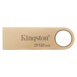 kingston datatraveler se9 g3 memoria usb a 3.2 gen 1 512gb 220 mb/s en lectura diseño metalico color oro (pendrive)
