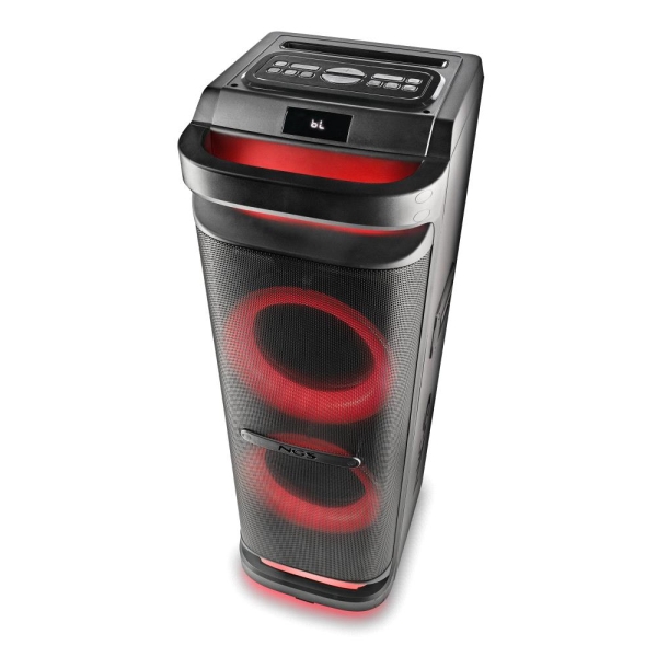 ngs wild space 3 altavoz dj 4000w bluetooth 5.3 con woofer 10" usb y aux iluminacion led mando a distancia color negro