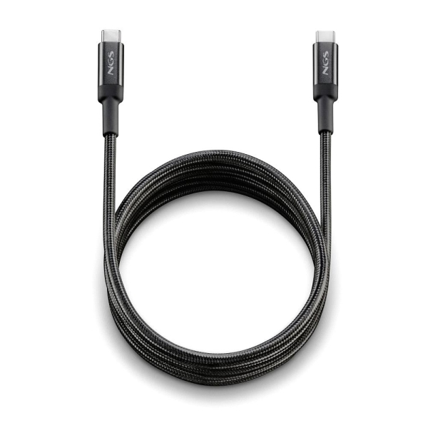 ngs cable 2.0 usb c macho a usb c macho carga ultrarapida hasta 100w longitud 3m color negro