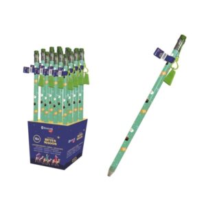 bismark lapiz gigante diseño reyes magos con goma de borrar y sacapuntas medidas 38x1.5cm