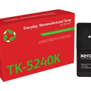 xerox everyday kyocera tk5240 negro cartucho de toner remanufacturado reemplaza 1t02r70nl0/tk5240k