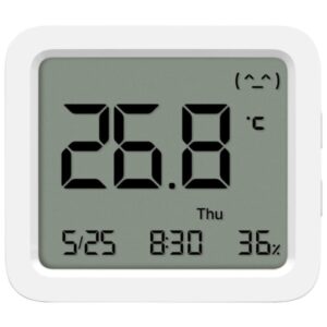 xiaomi mi temperature and humidity monitor 3 monitor de temperatura y humedad bluetooth temperatura 0 a 60ºc y humedad del 0% al 99% rh fecha y hora color blanco