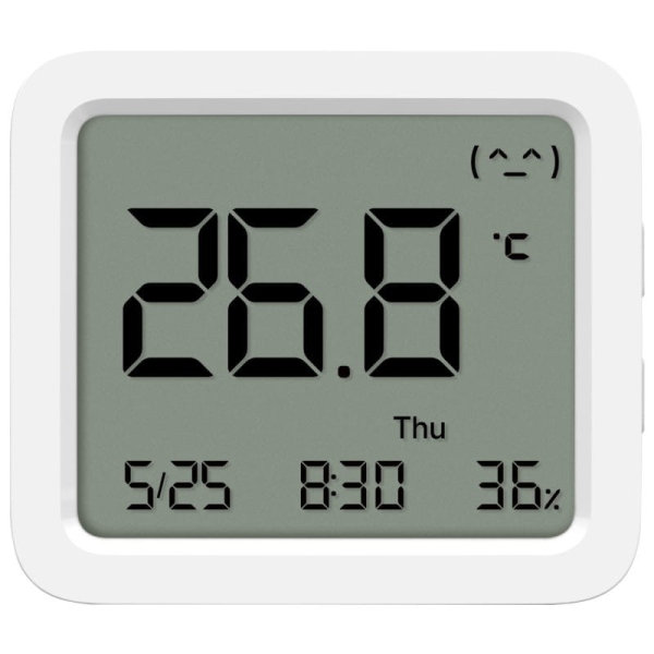 xiaomi mi temperature and humidity monitor 3 monitor de temperatura y humedad bluetooth temperatura 0 a 60ºc y humedad del 0% al 99% rh fecha y hora color blanco